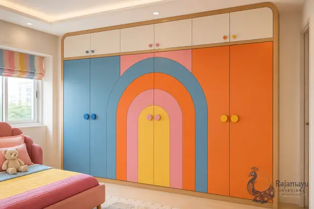 Children’s wardrobe with arch design